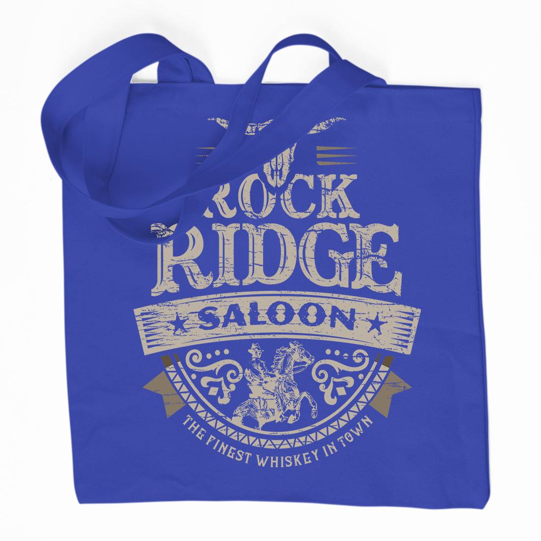 Rock Ridge Saloon Organic Premium Cotton Tote Bag Music D101