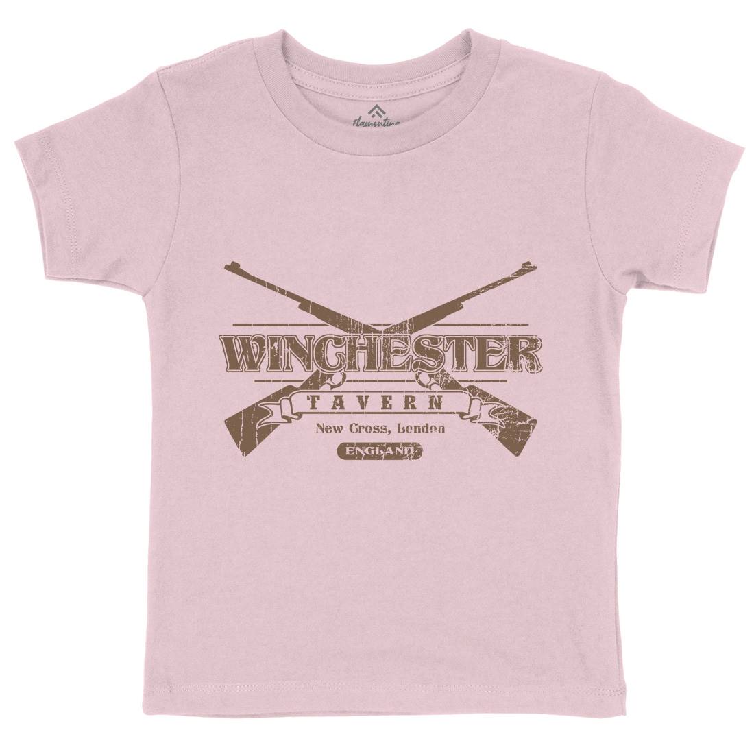 Winchester Tavern Kids Organic Crew Neck T-Shirt Horror D102