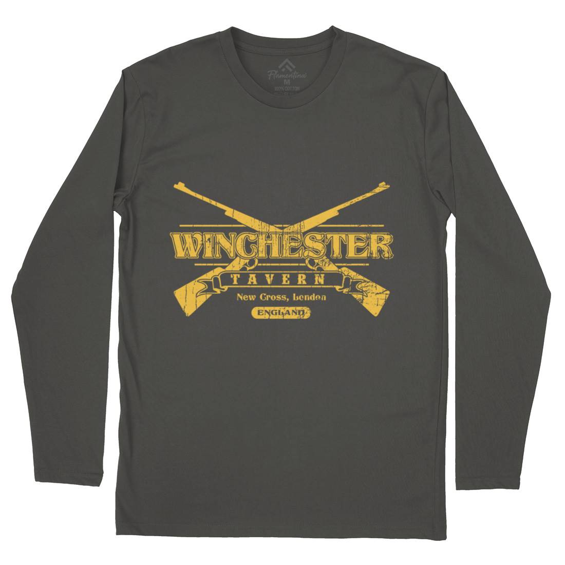 Winchester Tavern Mens Long Sleeve T-Shirt Horror D102