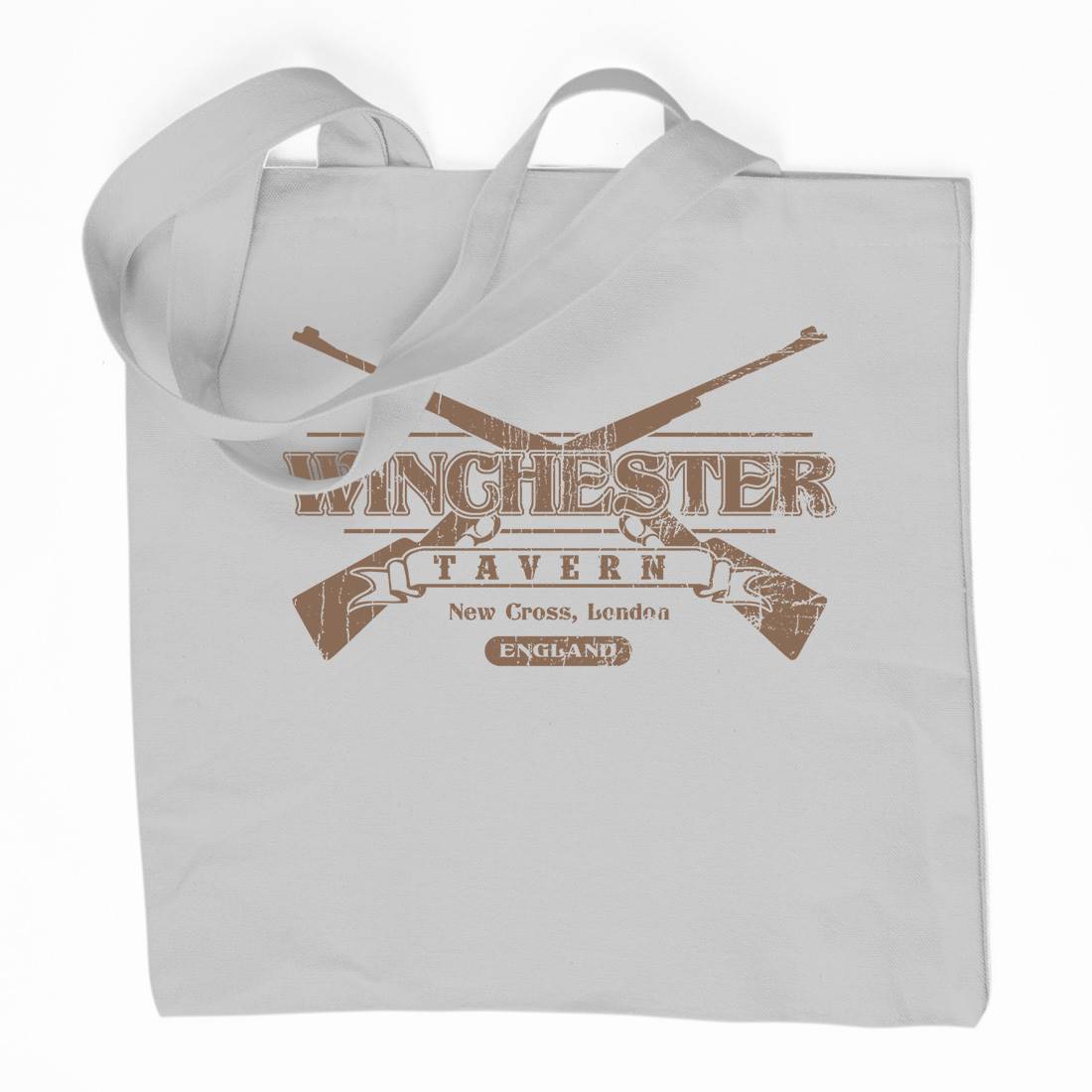 Winchester Tavern Organic Premium Cotton Tote Bag Horror D102