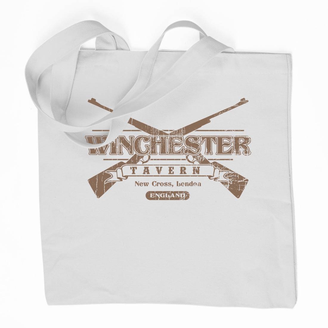 Winchester Tavern Organic Premium Cotton Tote Bag Horror D102