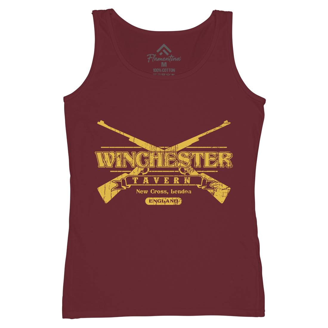 Winchester Tavern Womens Organic Tank Top Vest Horror D102