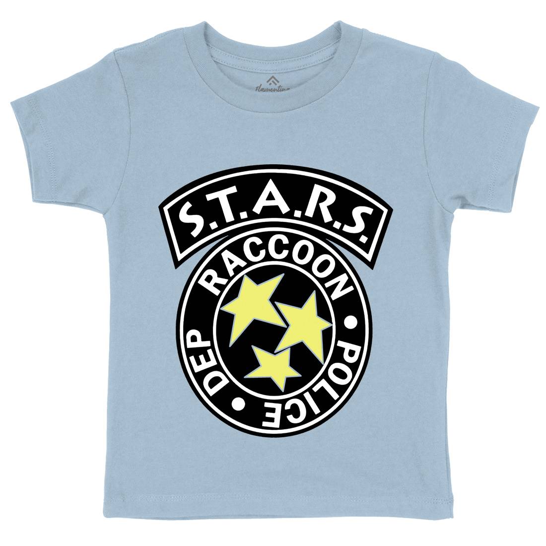 Racoon Kids Organic Crew Neck T-Shirt Horror D104