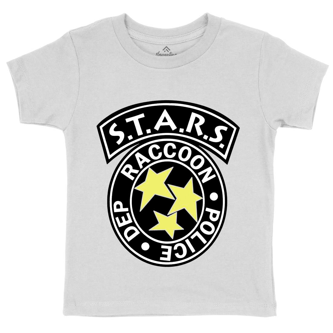 Racoon Kids Crew Neck T-Shirt Horror D104
