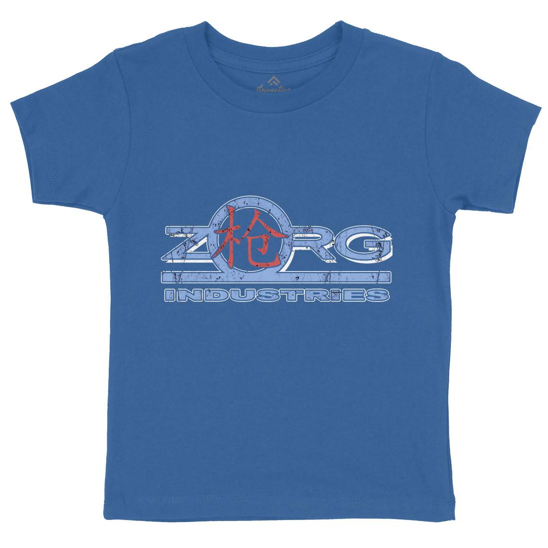 Zorg Ind Kids Organic Crew Neck T-Shirt Space D105