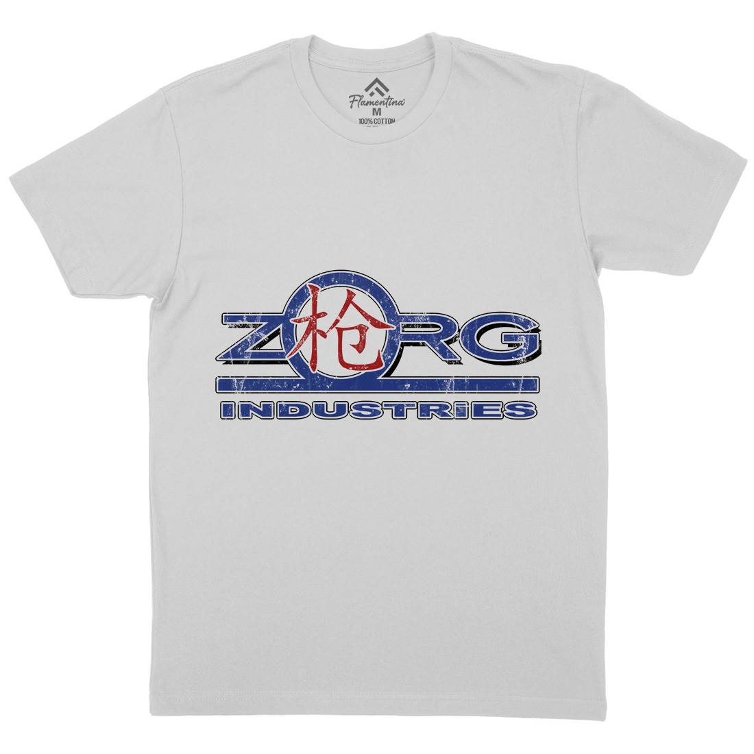 Zorg Ind Mens Crew Neck T-Shirt Space D105