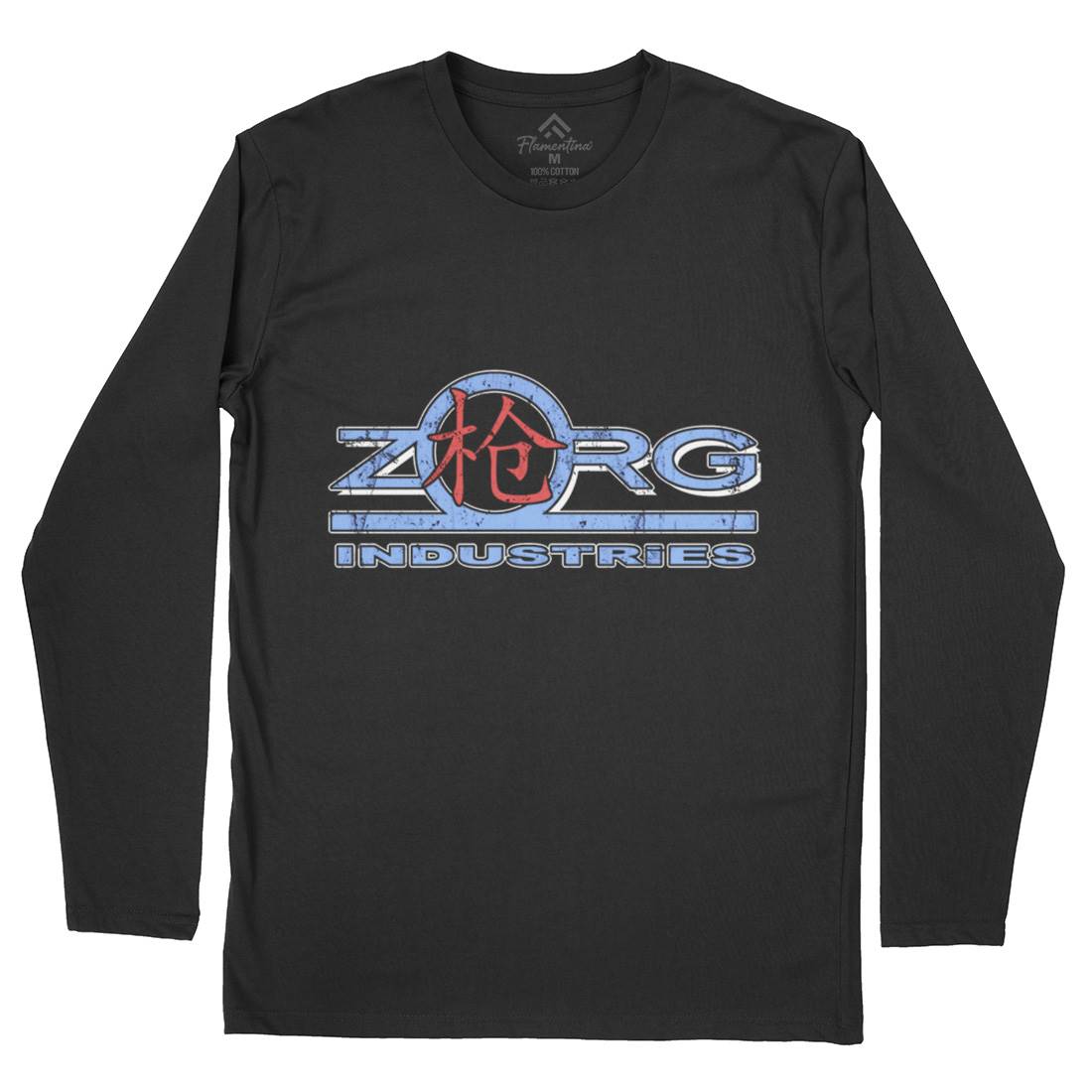 Zorg Ind Mens Long Sleeve T-Shirt Space D105