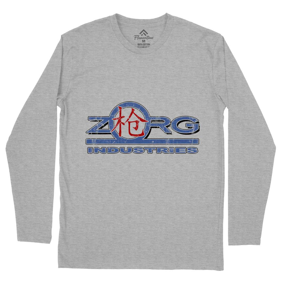 Zorg Ind Mens Long Sleeve T-Shirt Space D105