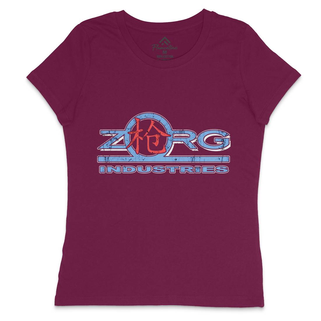 Zorg Ind Womens Crew Neck T-Shirt Space D105
