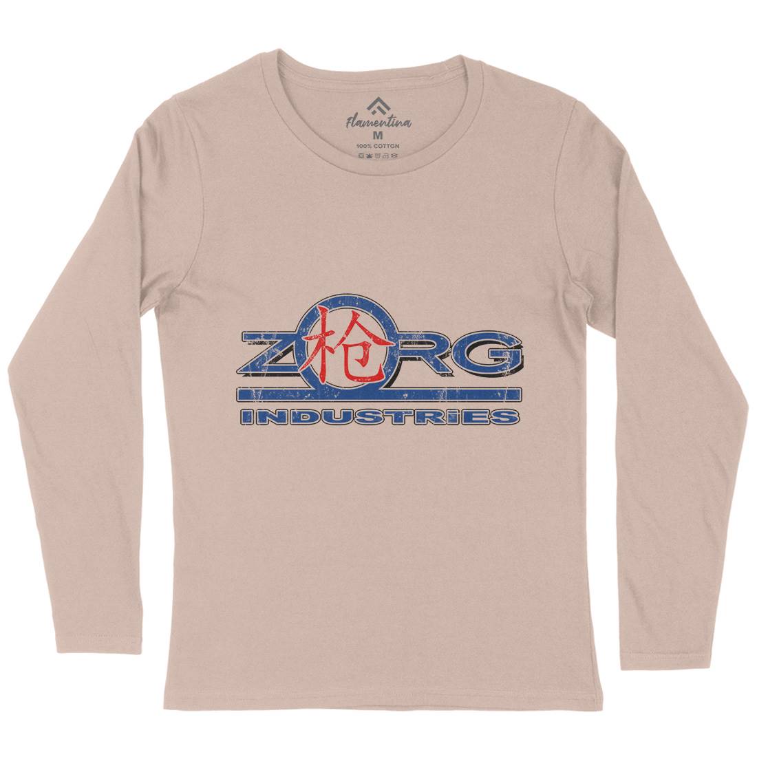 Zorg Ind Womens Long Sleeve T-Shirt Space D105