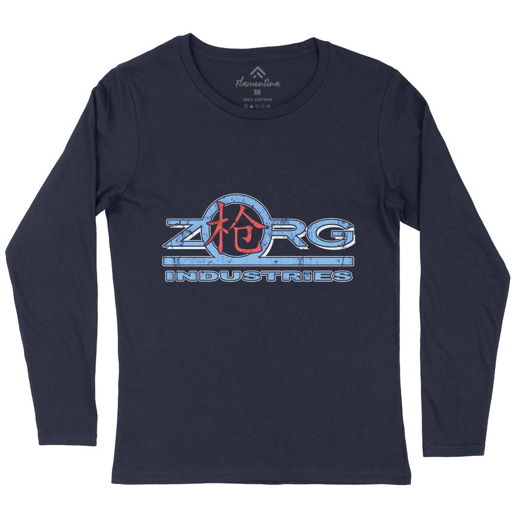 Zorg Ind Womens Long Sleeve T-Shirt Space D105