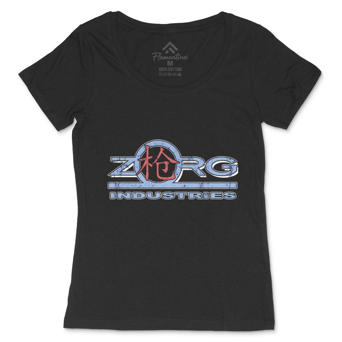 Zorg Ind Womens Scoop Neck T-Shirt Space D105