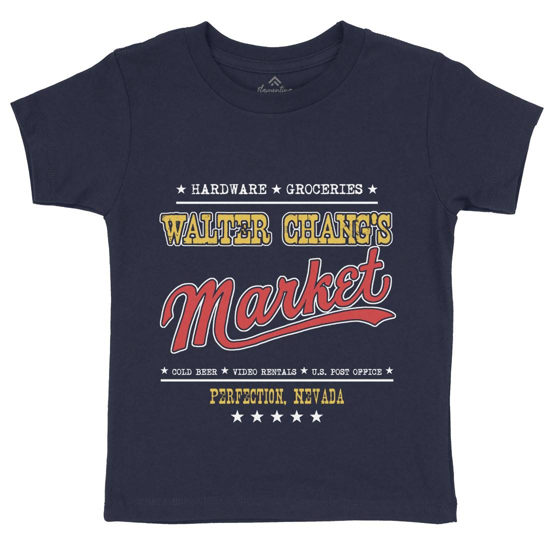Walter Changs Market Kids Organic Crew Neck T-Shirt Horror D106