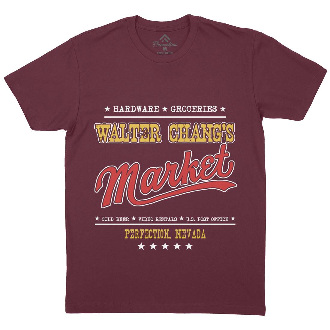 Walter Changs Market Mens Crew Neck T-Shirt Horror D106