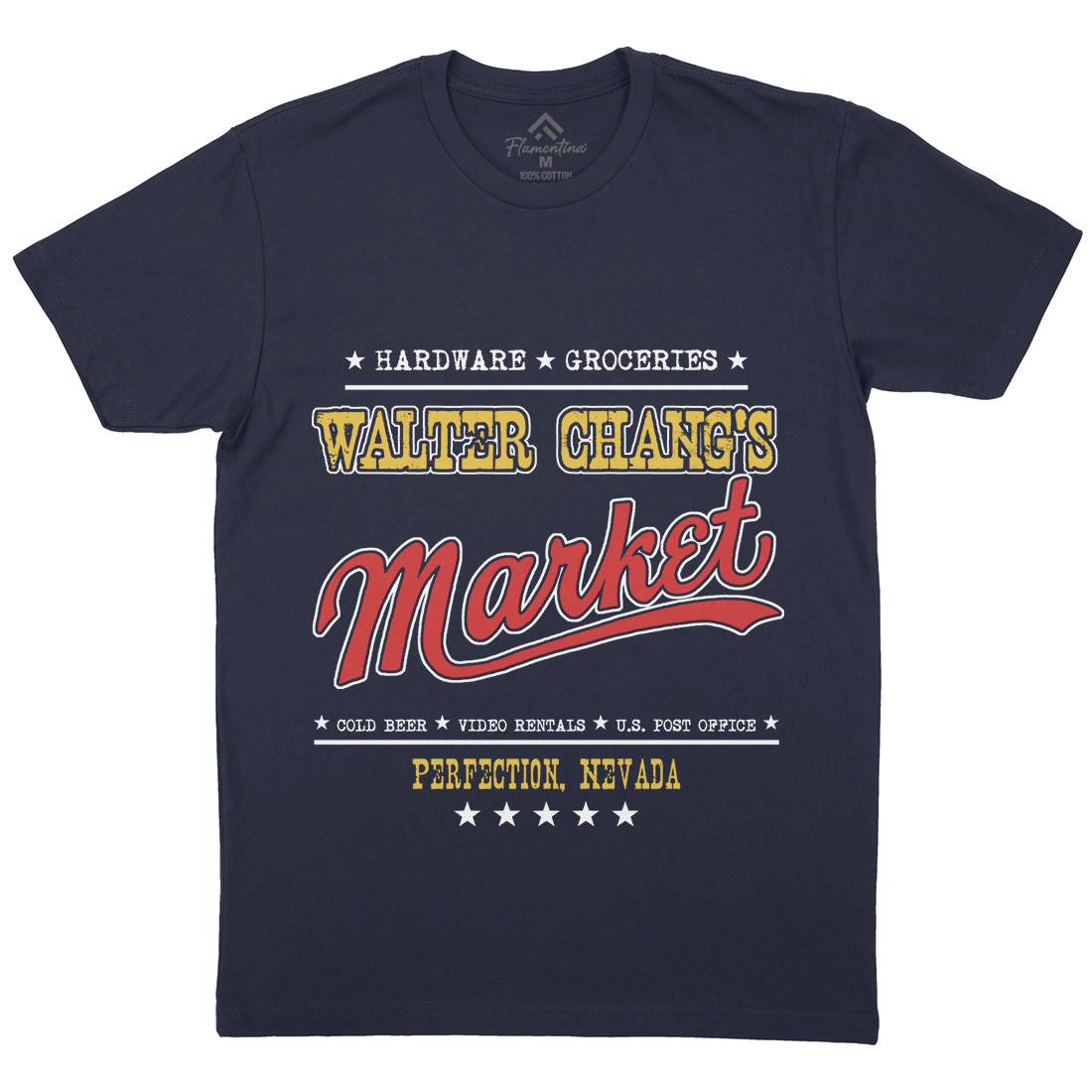 Walter Changs Market Mens Crew Neck T-Shirt Horror D106