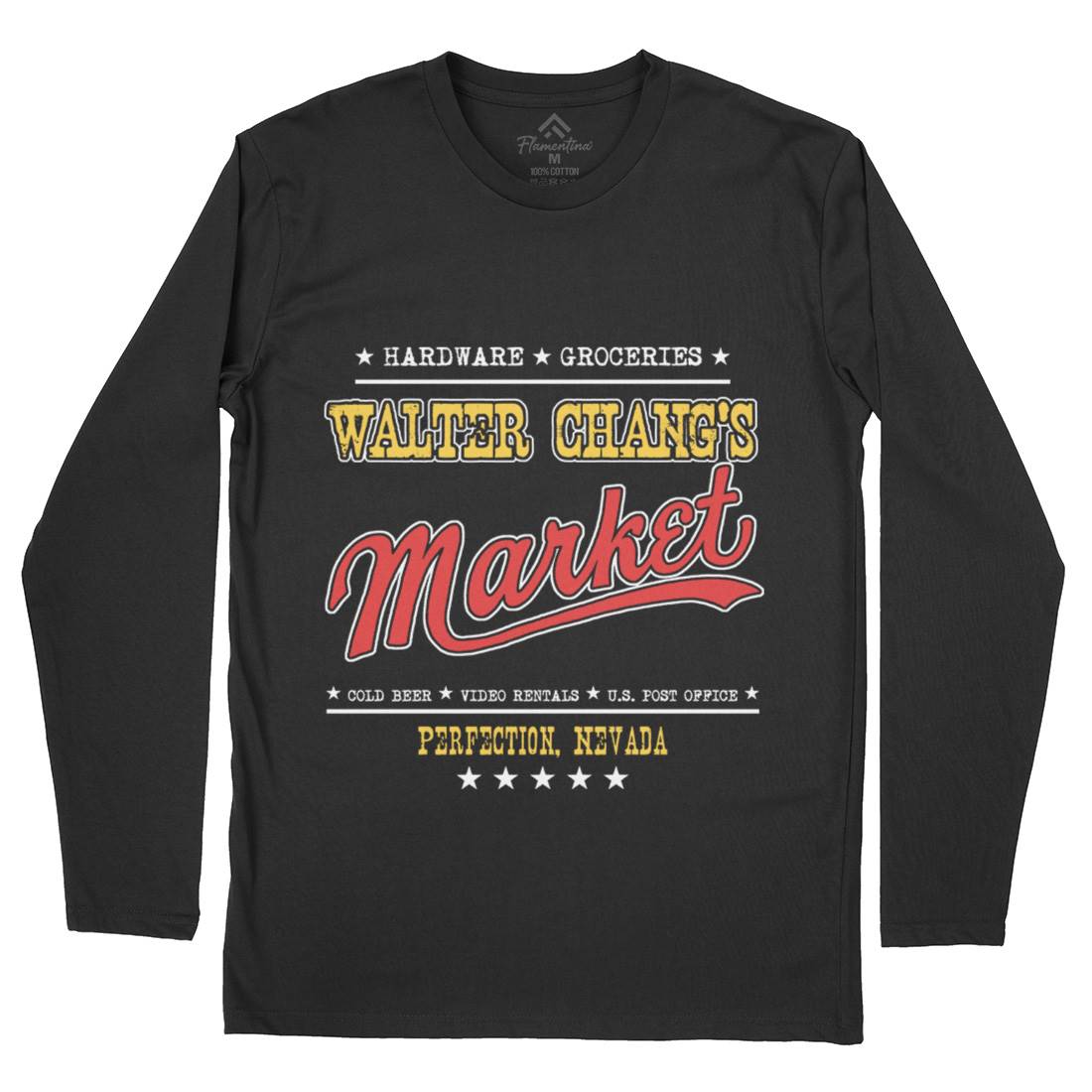 Walter Changs Market Mens Long Sleeve T-Shirt Horror D106