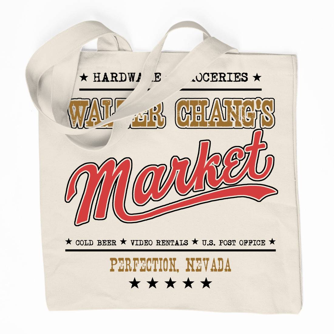 Walter Changs Market Organic Premium Cotton Tote Bag Horror D106