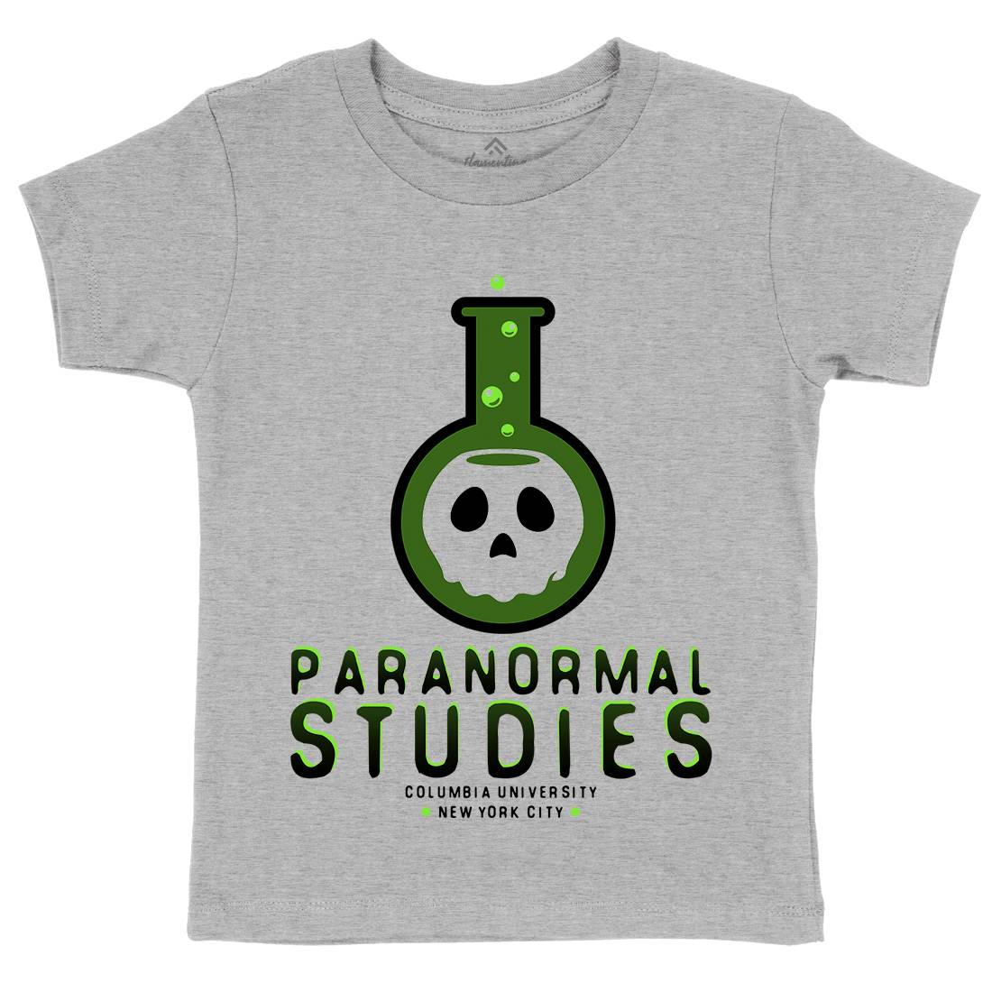 Paranormal Studies Kids Organic Crew Neck T-Shirt Space D108