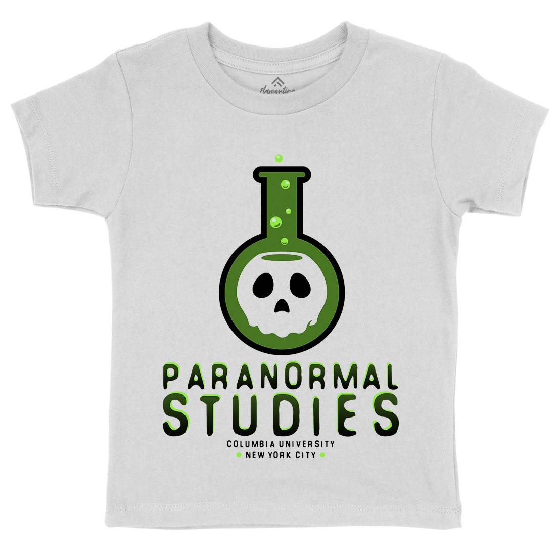 Paranormal Studies Kids Organic Crew Neck T-Shirt Space D108