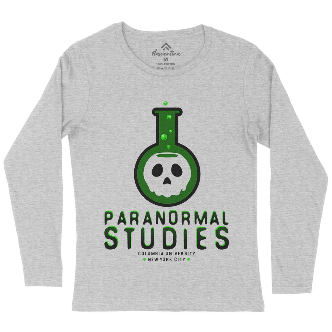 Paranormal Studies Womens Long Sleeve T-Shirt Space D108