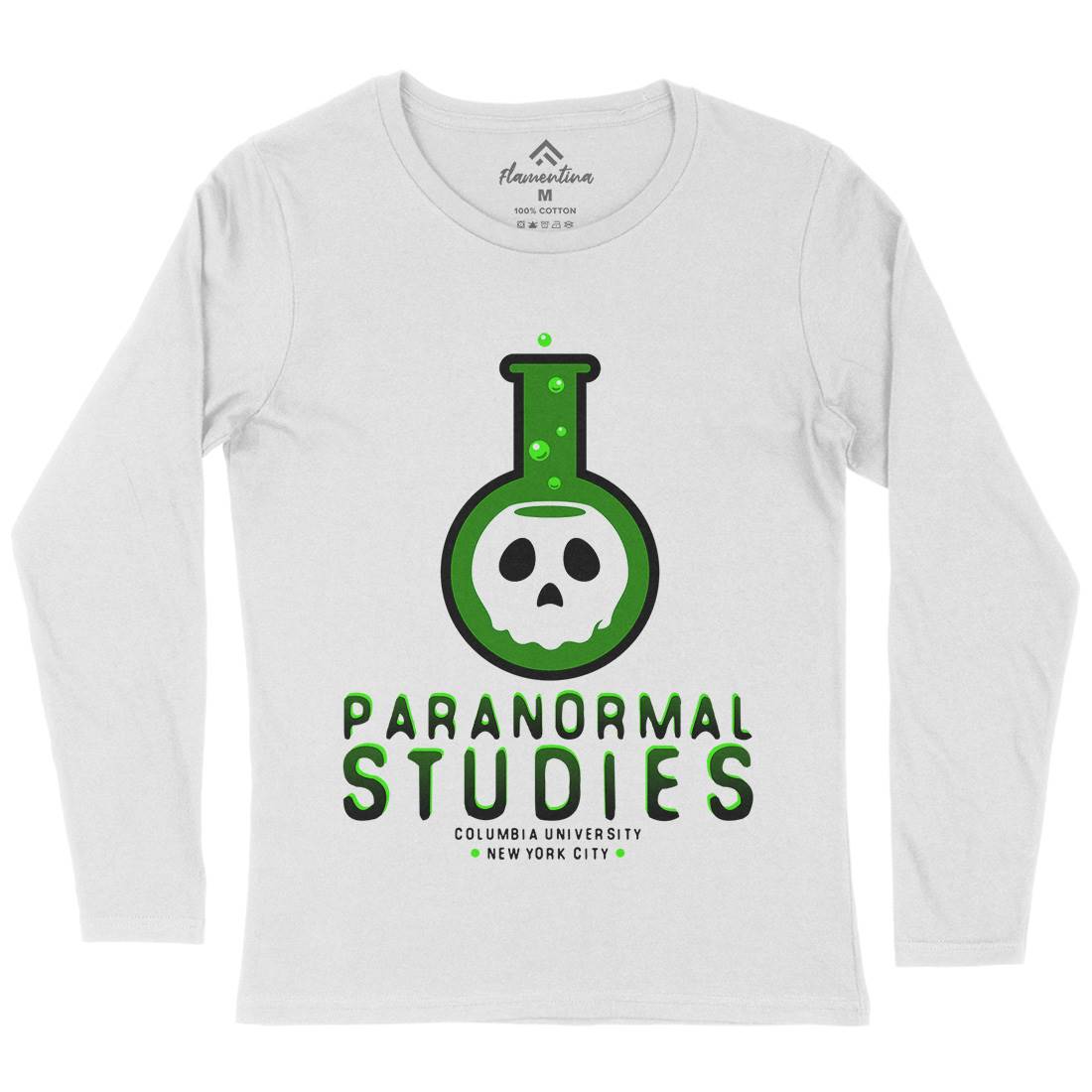 Paranormal Studies Womens Long Sleeve T-Shirt Space D108