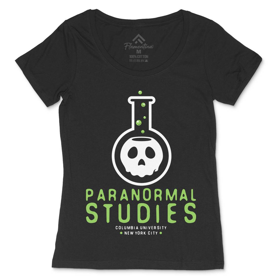 Paranormal Studies Womens Scoop Neck T-Shirt Space D108