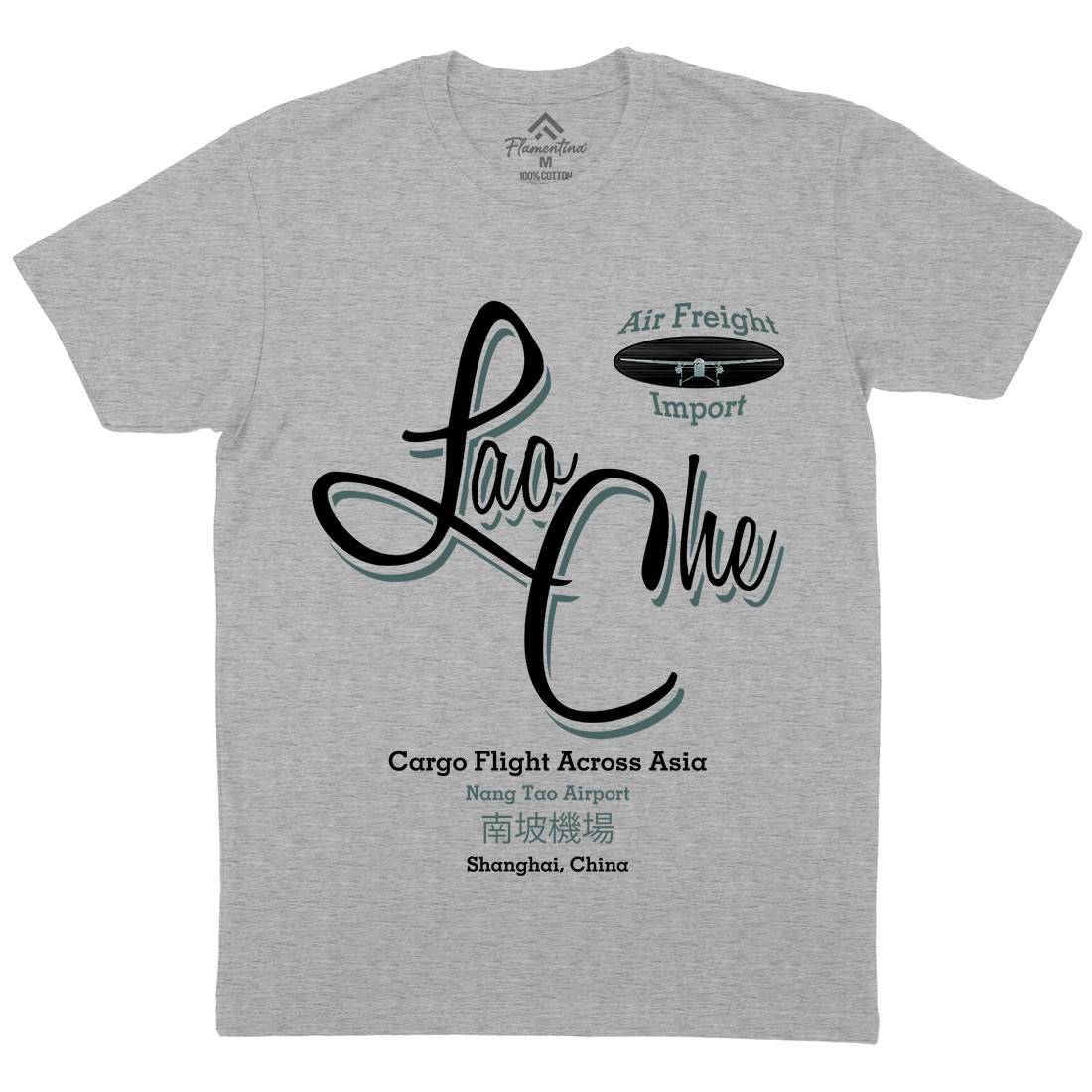 Lao Che Mens Crew Neck T-Shirt Retro D109