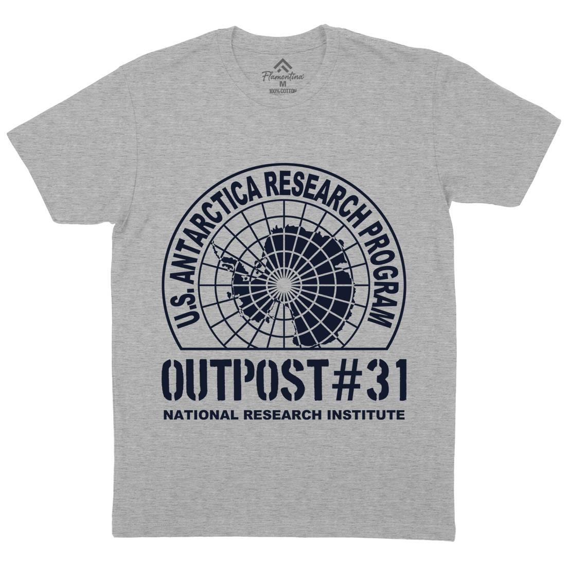 Outpost 31 Mens Organic Crew Neck T-Shirt Horror D111