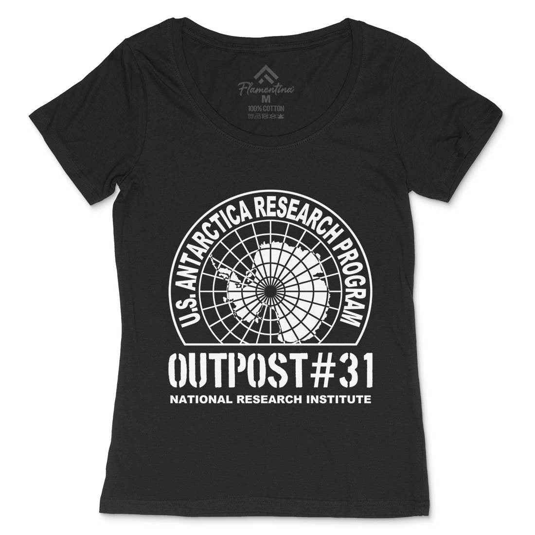 Outpost 31 Womens Scoop Neck T-Shirt Horror D111