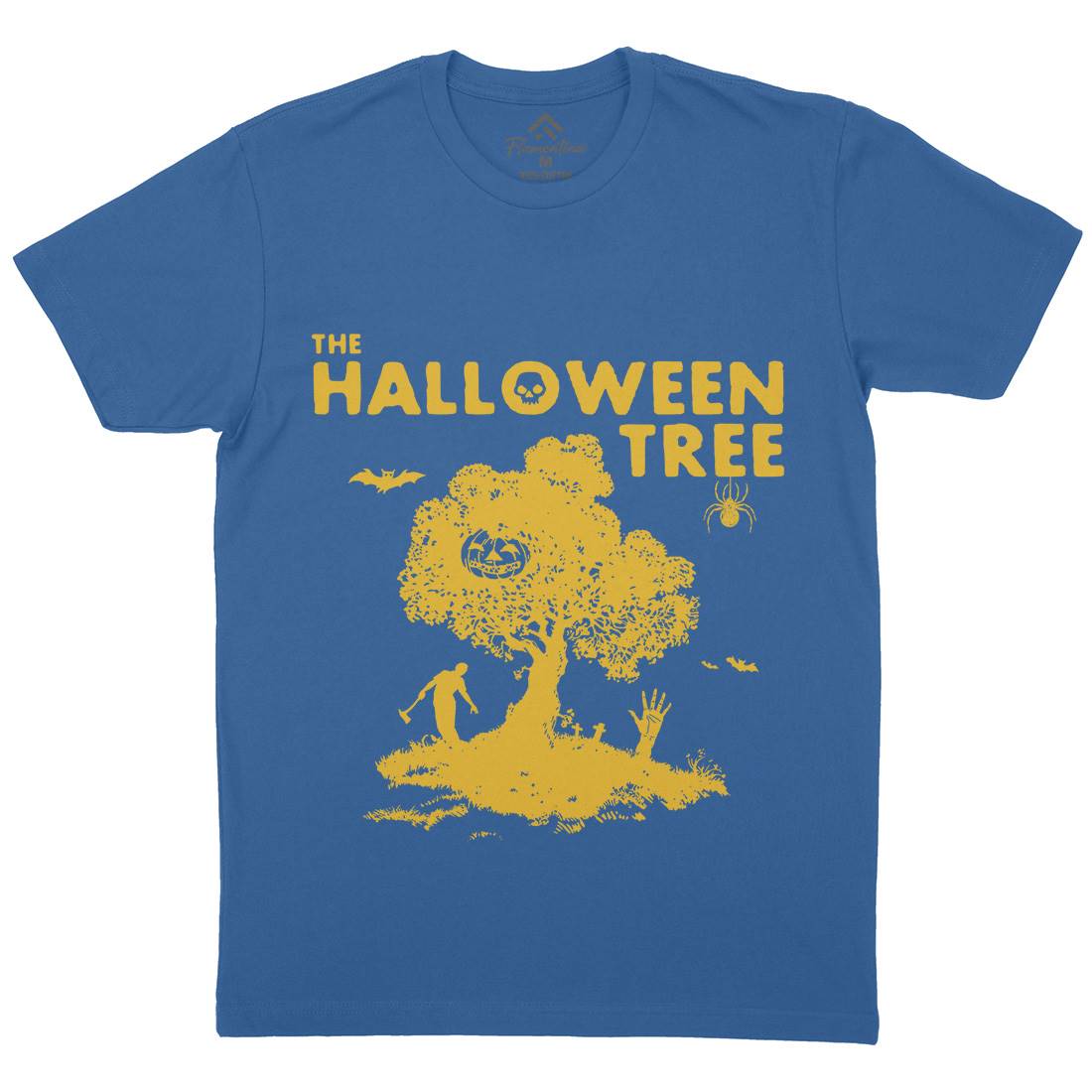 Halloween Tree Mens Organic Crew Neck T-Shirt Horror D112