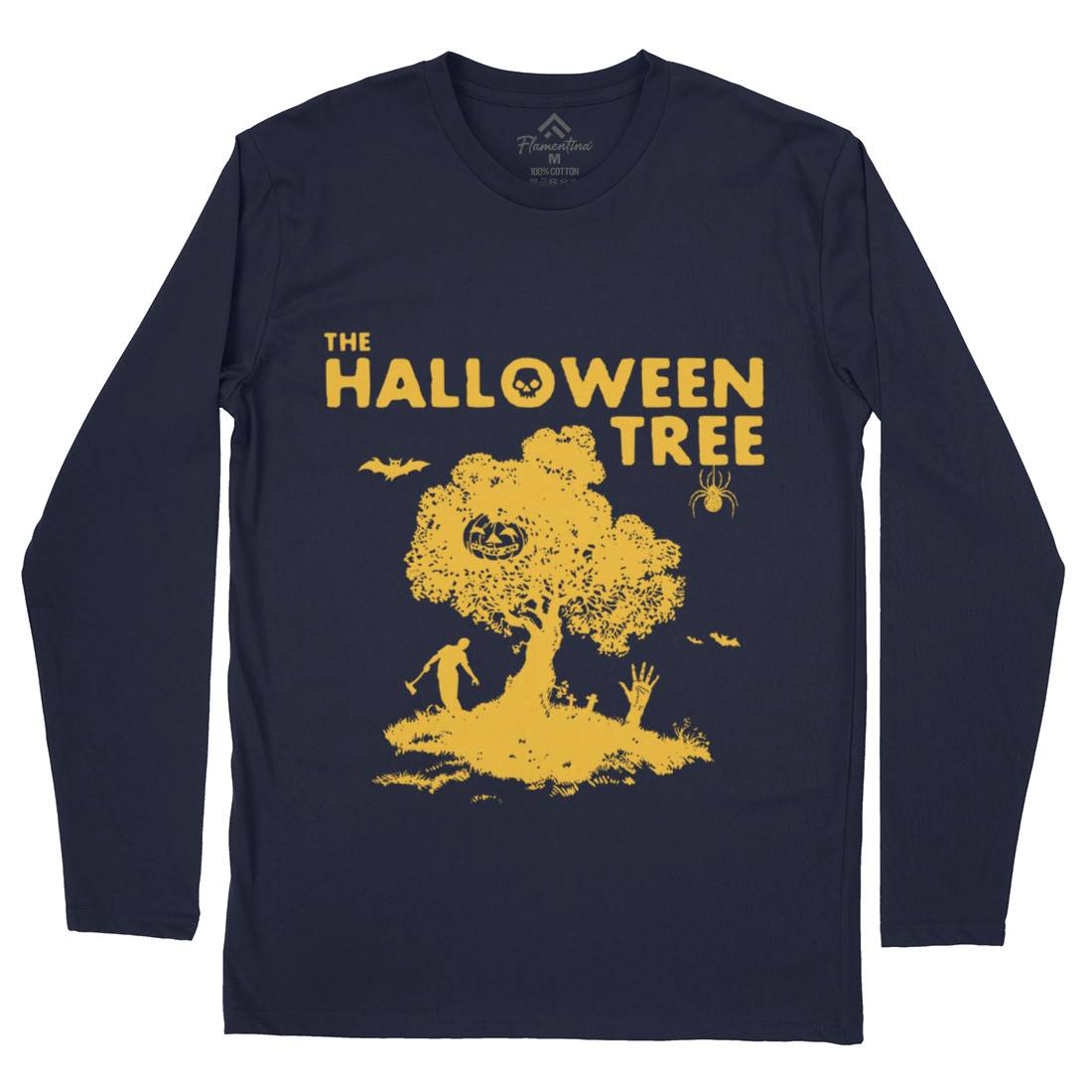 Halloween Tree Mens Long Sleeve T-Shirt Horror D112