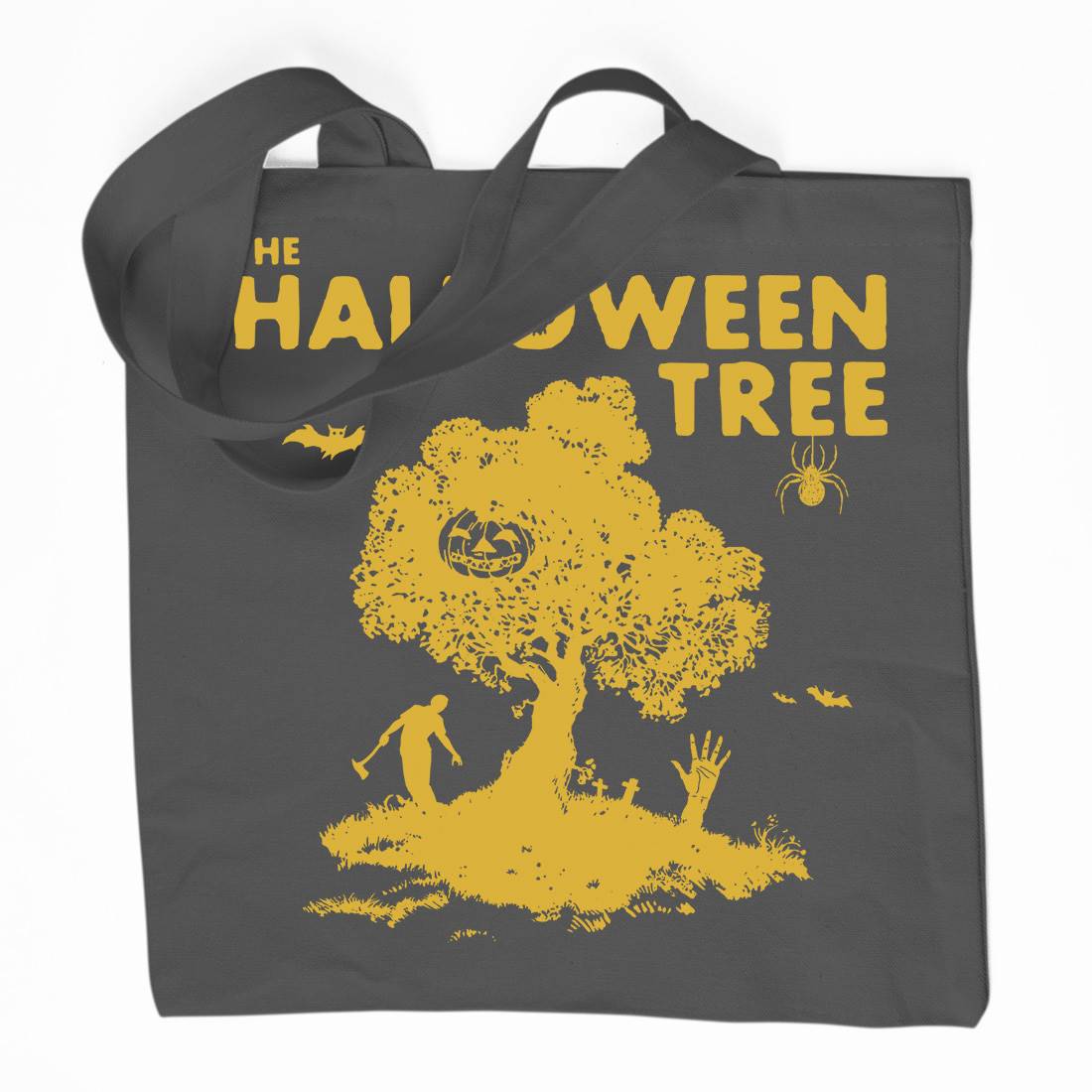 Halloween Tree Organic Premium Cotton Tote Bag Horror D112