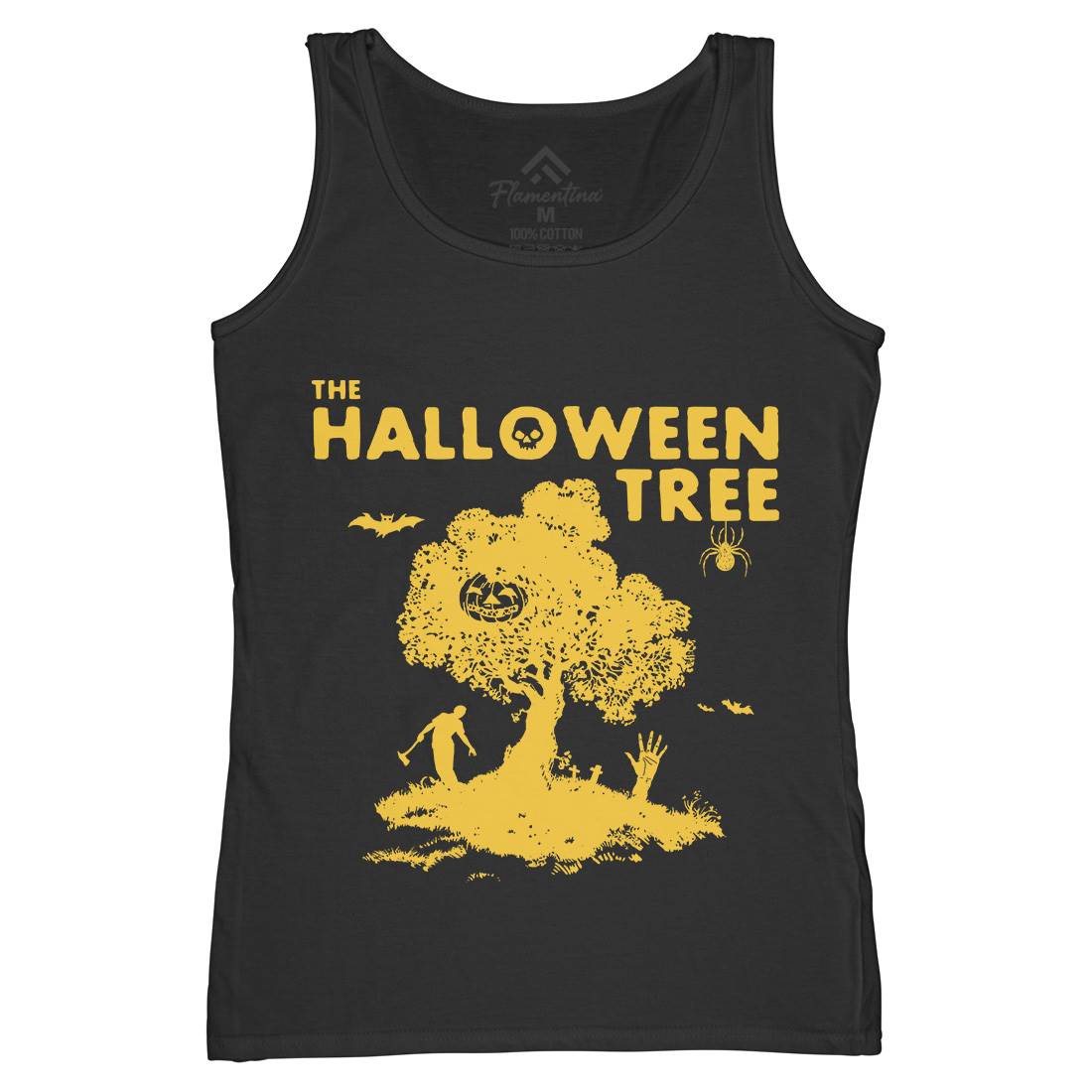 Halloween Tree Womens Organic Tank Top Vest Horror D112