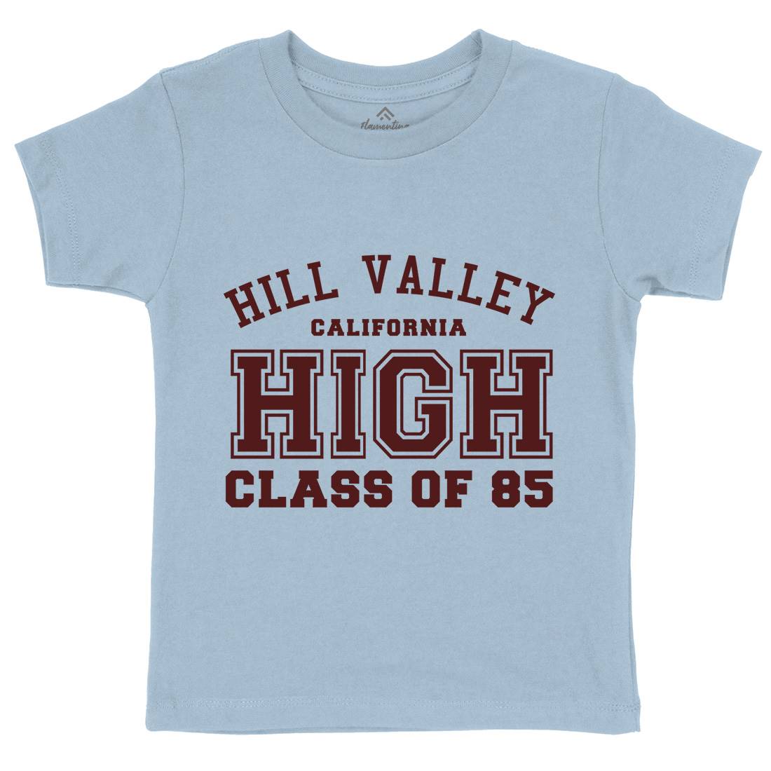 Hill Valley Kids Organic Crew Neck T-Shirt Space D113