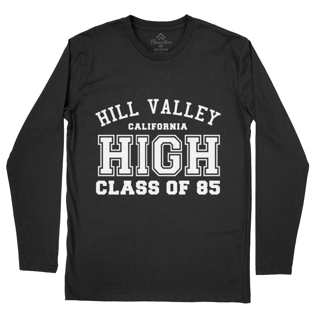Hill Valley Mens Long Sleeve T-Shirt Space D113