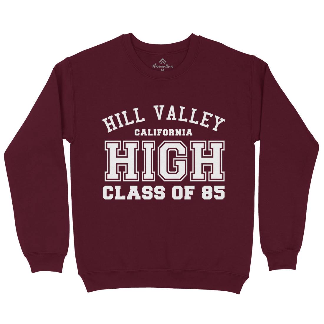 Hill Valley Mens Crew Neck Sweatshirt Space D113