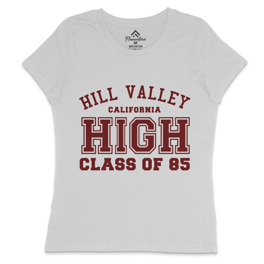 Hill Valley Womens Crew Neck T-Shirt Space D113