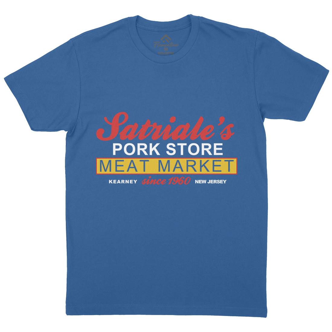 Satriale Meat Store Mens Crew Neck T-Shirt Food D115