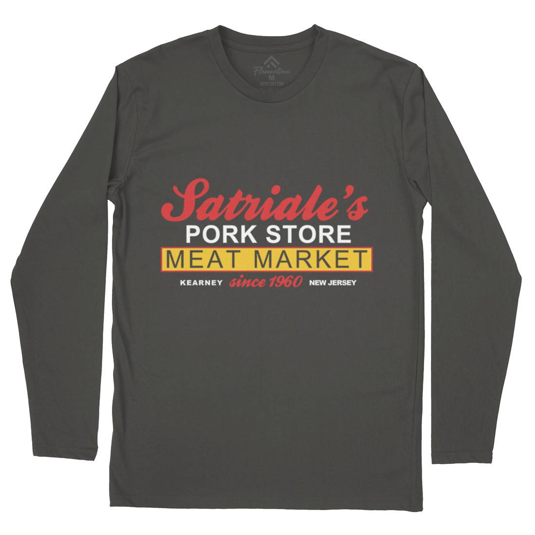 Satriale Meat Store Mens Long Sleeve T-Shirt Food D115