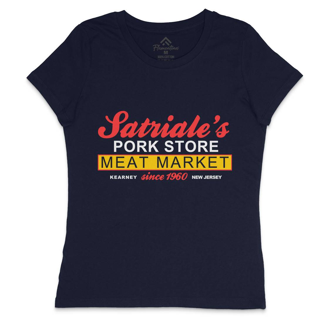 Satriale Meat Store Womens Crew Neck T-Shirt Food D115