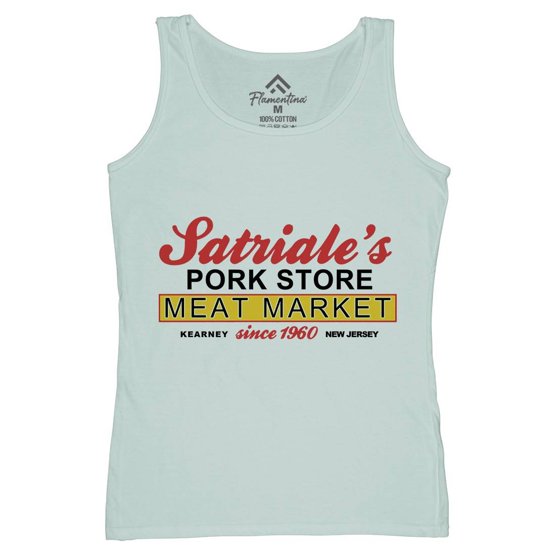 Satriale Meat Store Womens Organic Tank Top Vest Food D115