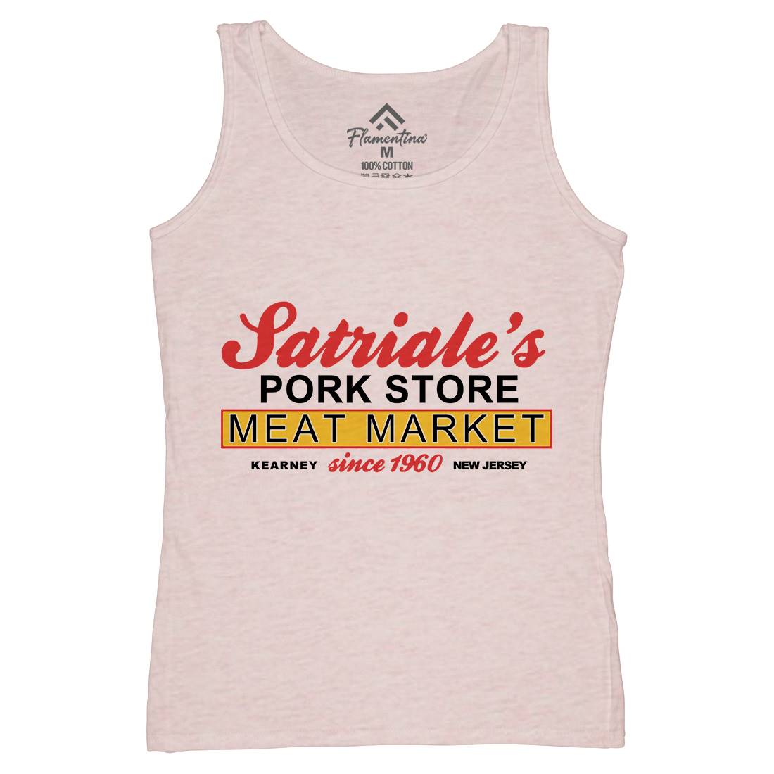 Satriale Meat Store Womens Organic Tank Top Vest Food D115