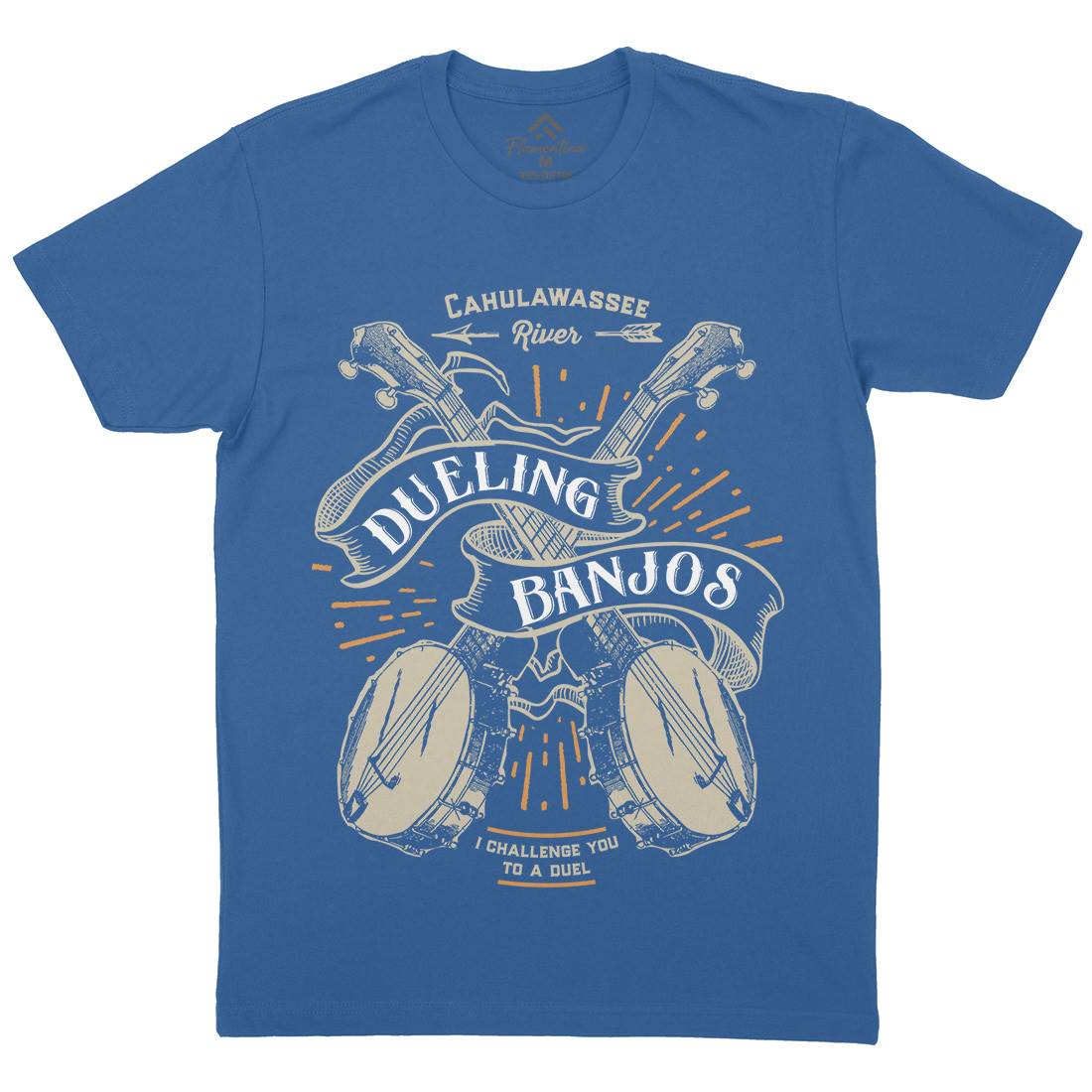 Dueling Banjos Mens Crew Neck T-Shirt Horror D116