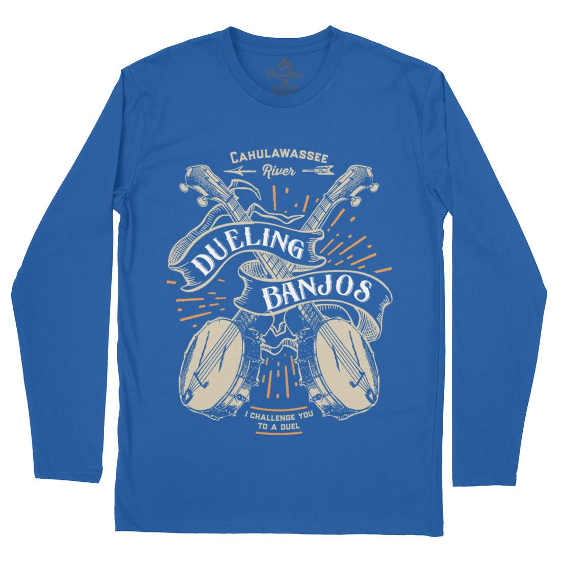 Dueling Banjos Mens Long Sleeve T-Shirt Horror D116