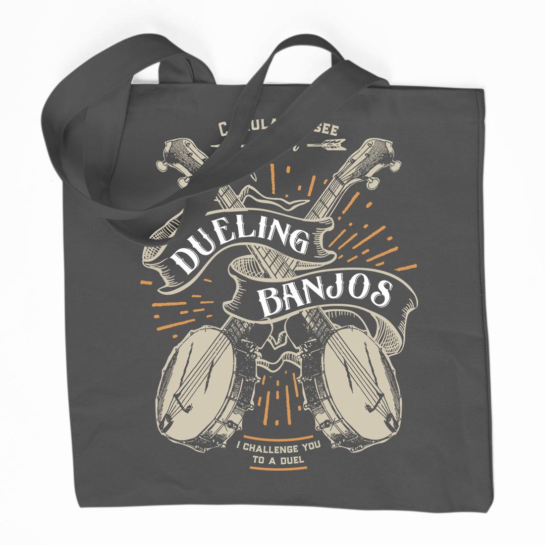 Dueling Banjos Organic Premium Cotton Tote Bag Horror D116