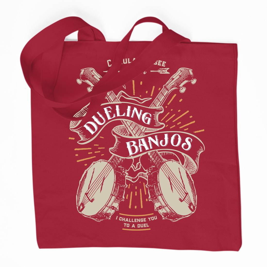 Dueling Banjos Organic Premium Cotton Tote Bag Horror D116