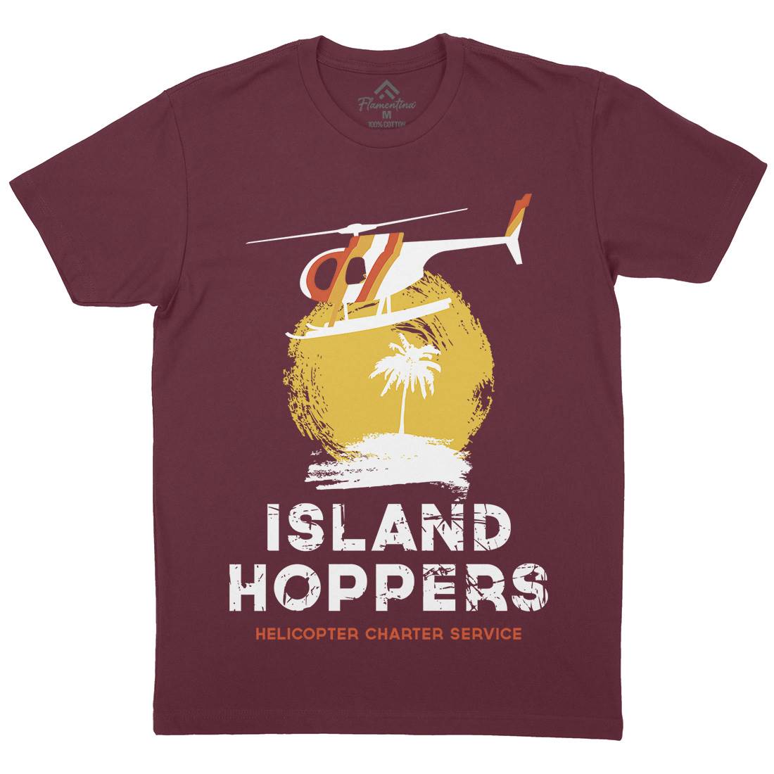 Island Hoppers Mens Crew Neck T-Shirt Vehicles D117