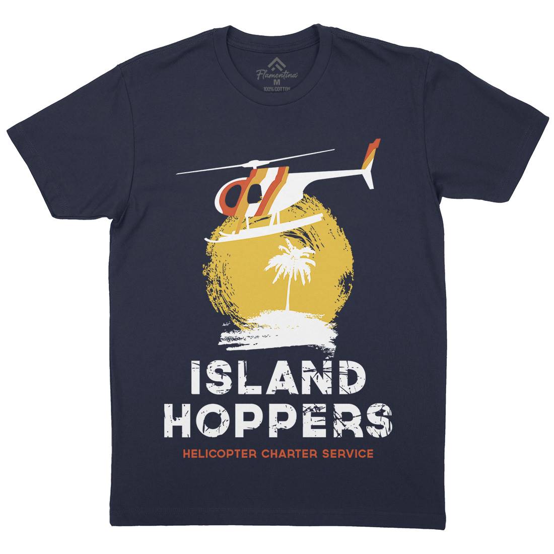 Island Hoppers Mens Crew Neck T-Shirt Vehicles D117