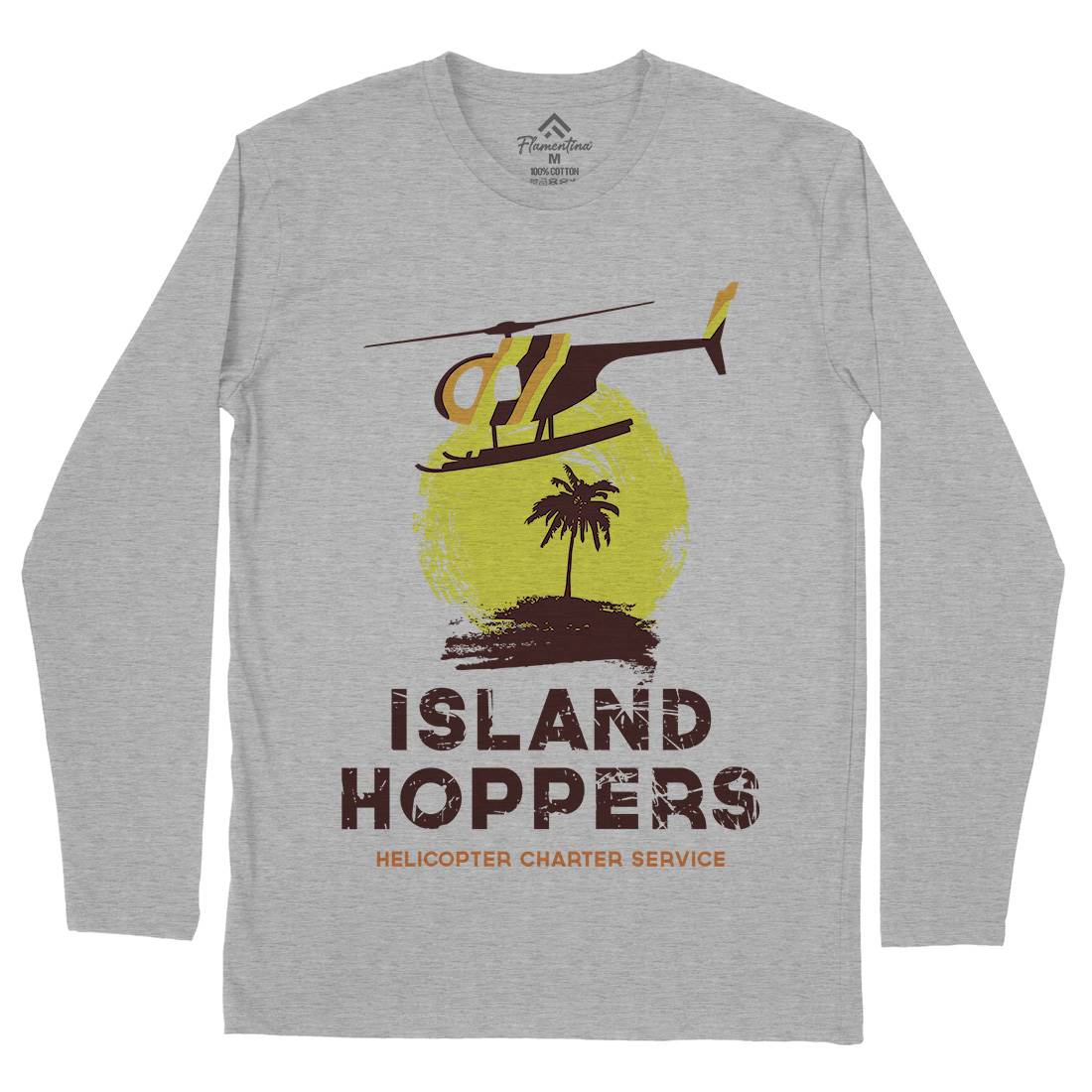 Island Hoppers Mens Long Sleeve T-Shirt Vehicles D117