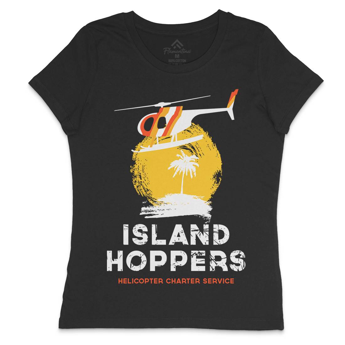 Island Hoppers Womens Crew Neck T-Shirt Vehicles D117